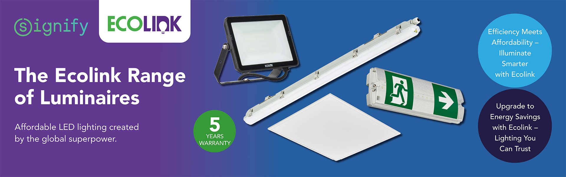 signify ecolink range of luminaires