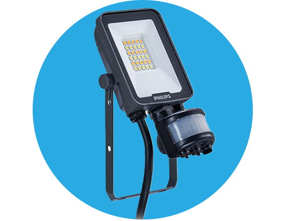 led floodlights in garage