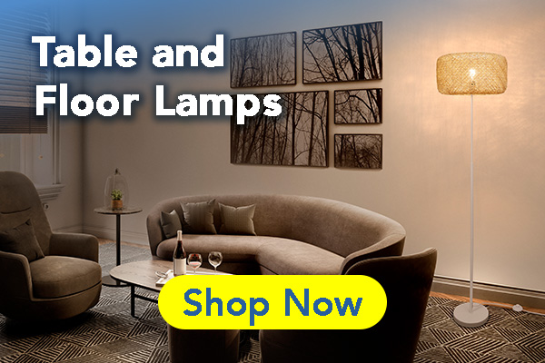 living room Floor and Table Lamps