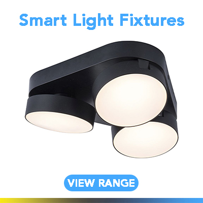 Smart Light Fixtures Picture of a smart ceiling light