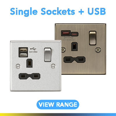 Single Sockets with USB
