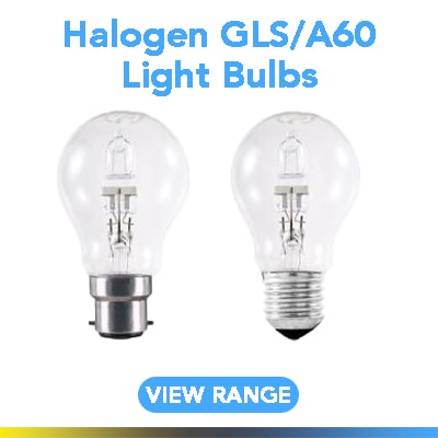 Halogen GLS/A60 Light Bulbs Halogen GLS/A60 Light Bulbs