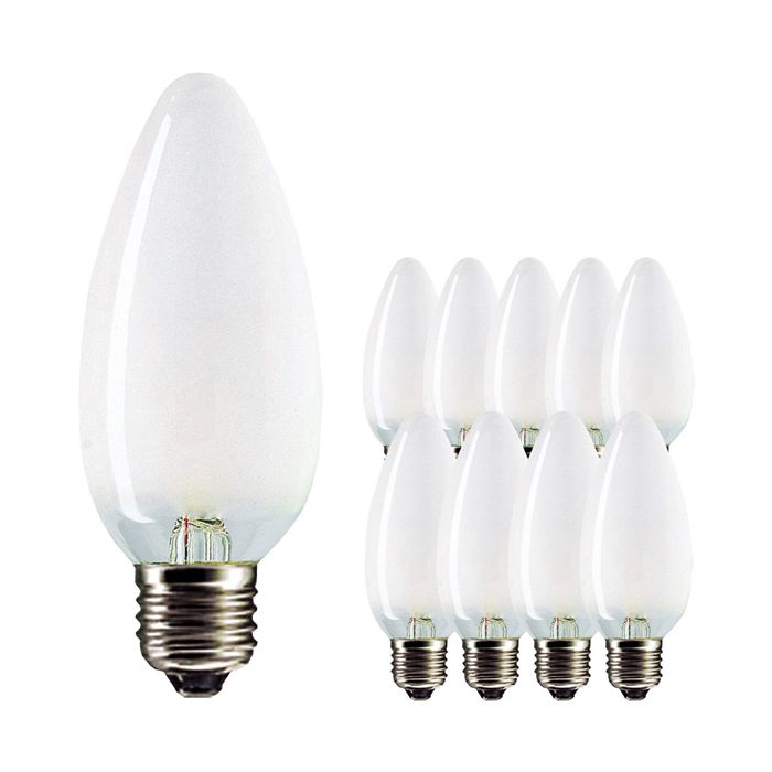 25W ES CLEAR CANDLE 35MM PACK OF 10