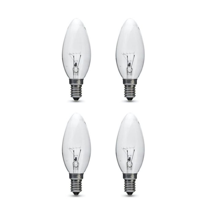 40W SES Clear Candle 35mm Pack of 4