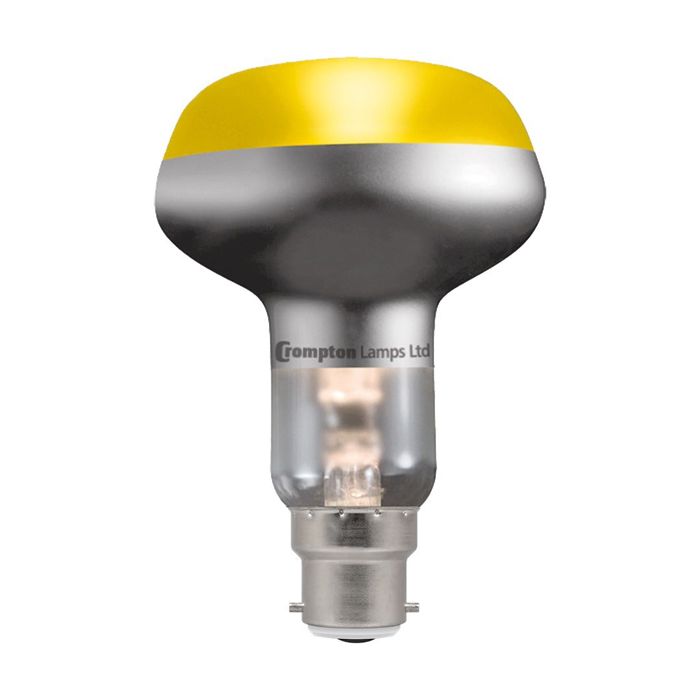 60W BC R80 Yellow Spot