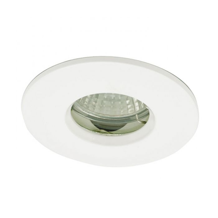 Ansell IP65 MR16/GU10 Die-Cast Bathroom Downlight 50W White