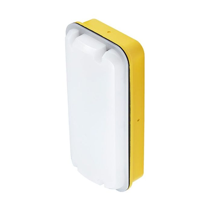 Ansell SLEEK LED 110V POLYCARBONATE BULKHEAD - INTEGRAL MICROWAVE SENSOR - 5W YELLOW BASE