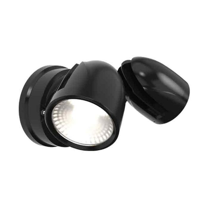 Ansell Zeker IP65 25W CCT Black Security Spot Light