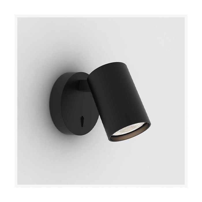 Astro Ascoli Single Matt Black Single Switched Reading Light