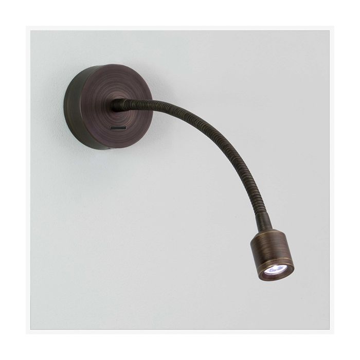 Astro Fosso Bronze Switched LED Reading Light 