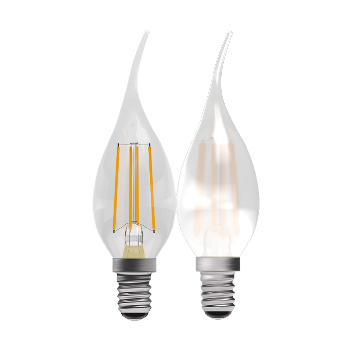 Bell 3.3W LED Bent Tip Filament Candles