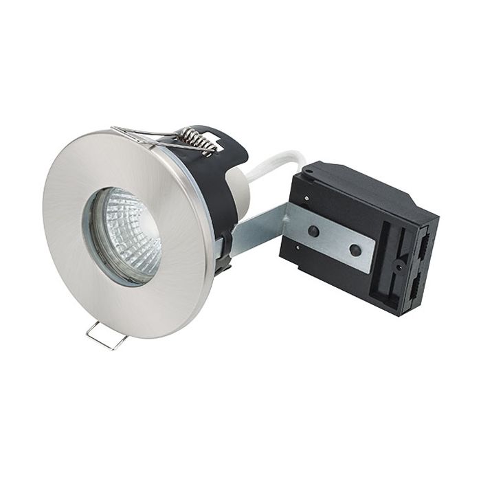 Bell Fire Rated MV Shower Downlight Satin Nickel