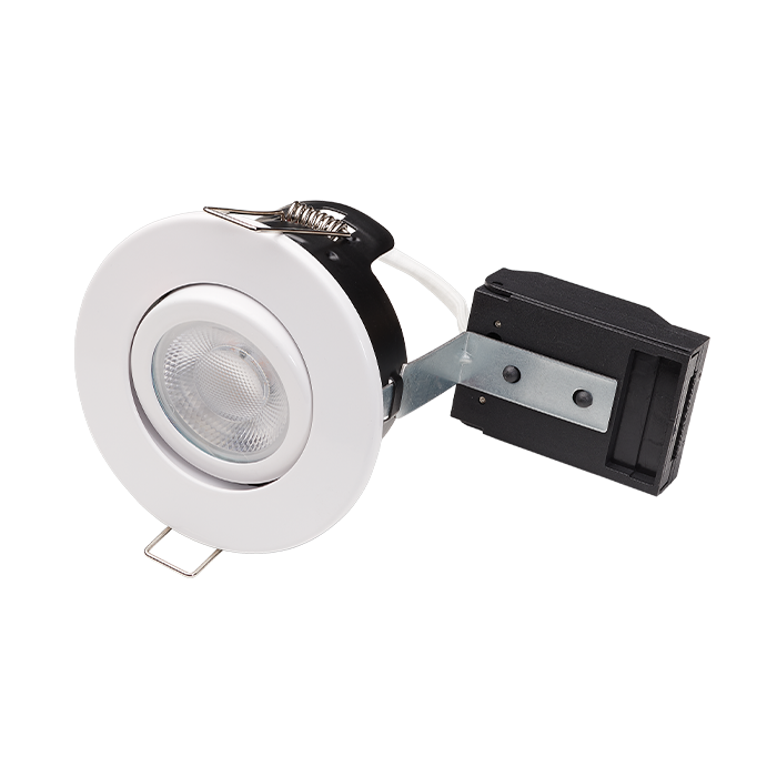 Bell Fire Rated MV Centre Tilt Downlight White