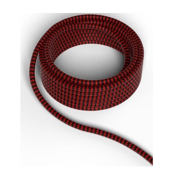 Calex 940282 3M Red/Black Fabric Pendant Cable