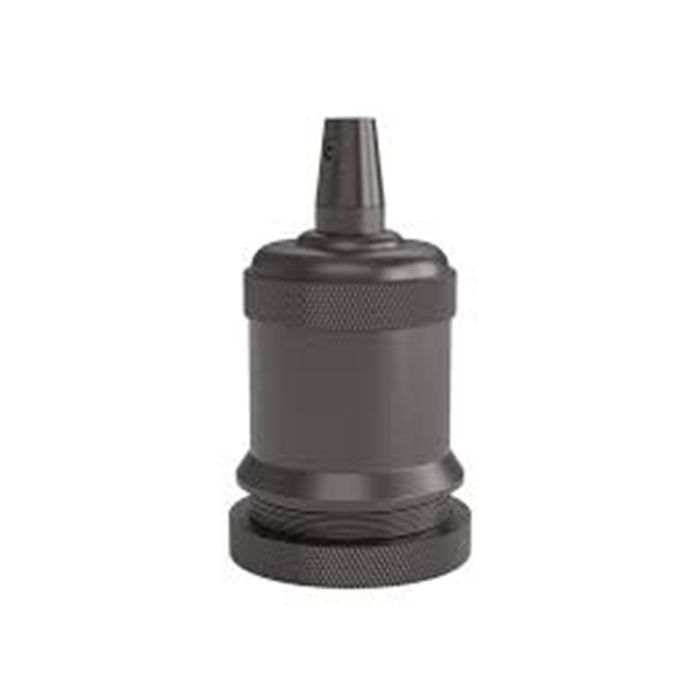 Calex 940464  Pearl Black Aluminium Pendant Lamp Holder