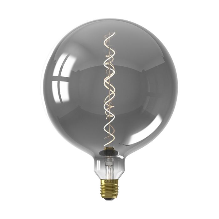 Calex KALMAR LED Spiral Globe 240V 5W 80lm E27, Titanium 2100K dimmable