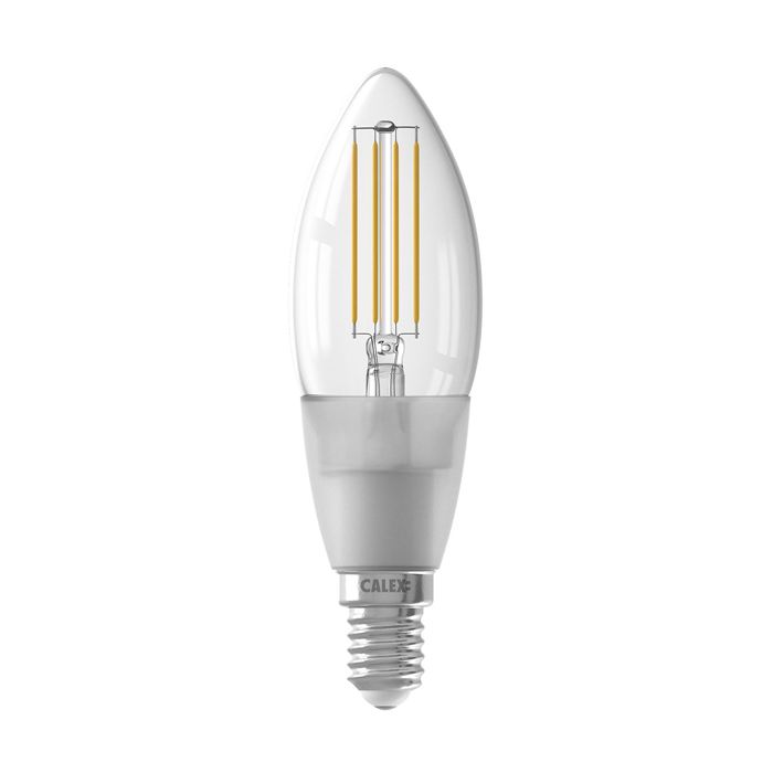 Calex Smart LED Filament Clear Candle lamp B35 E14 4,5W 1800-3000K