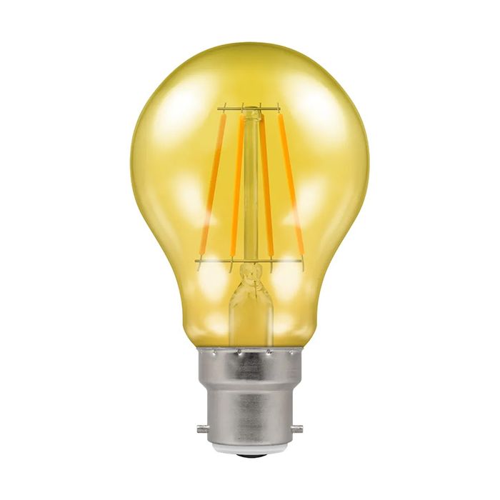 Crompton 13797  4.5W Yellow LED Filament Harlequin GLS/A60 Bulb B22