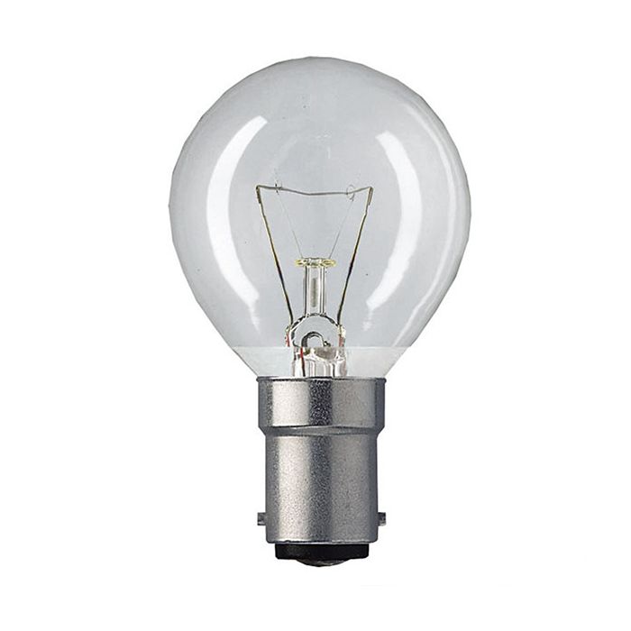 Crompton 40W Incandescent SBC Clear Golf Ball Bulb 10 Pack
