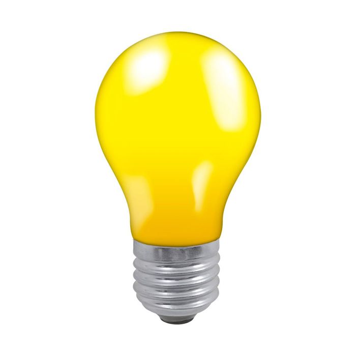 Crompton 60W ES Yellow GLS