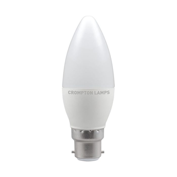 Crompton 11298 LED Candle Thermal Plastic Opal 5.5W 2700K BC-B22