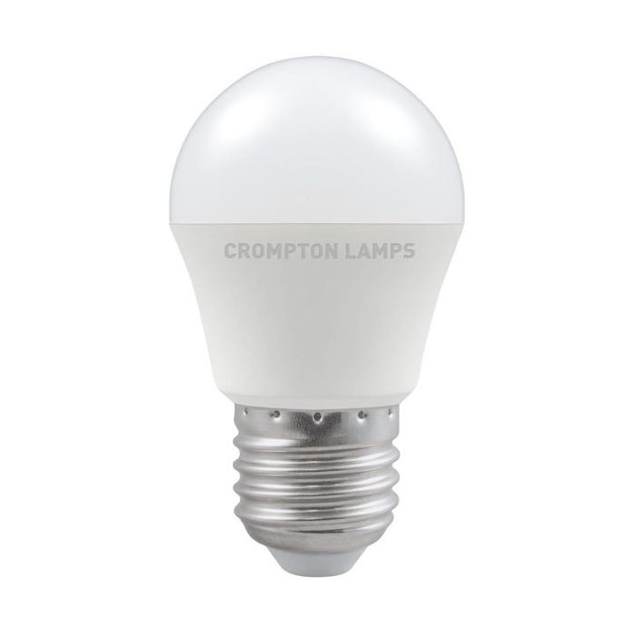 Crompton ES/E27 LED Round Thermal Plastic Opal
