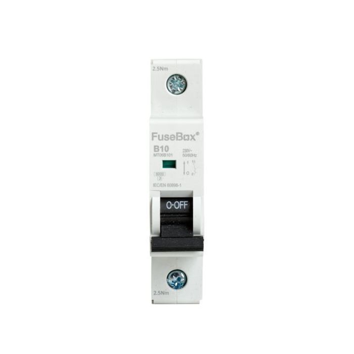 FuseBox 10A 1 Pole B Curve MCB