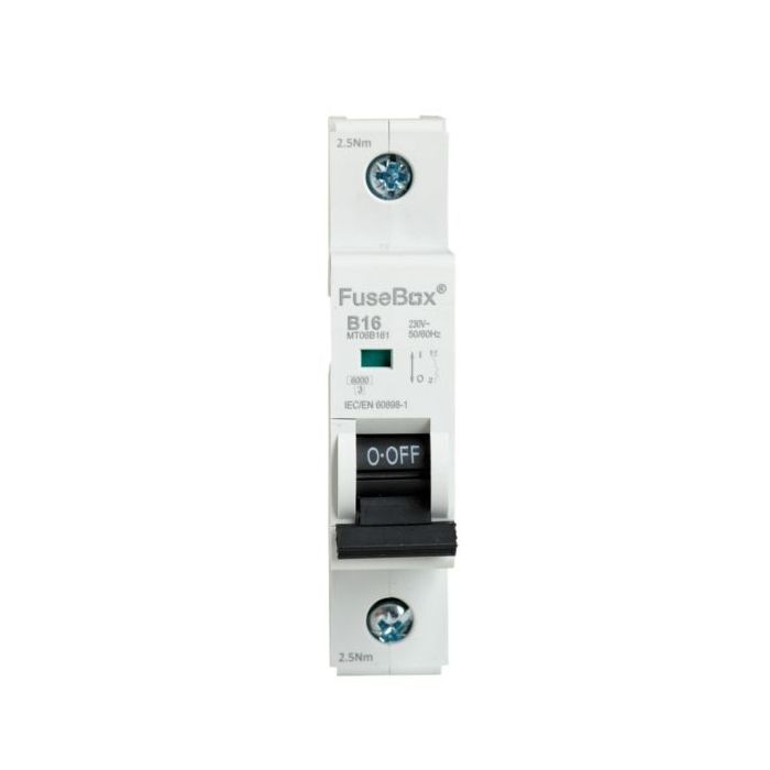 FuseBox 16A 1 Pole B Curve MCB