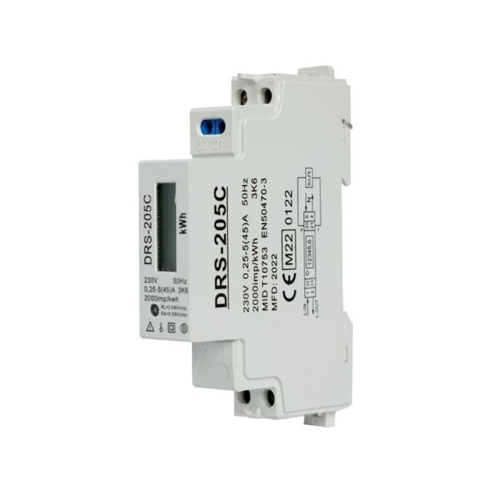 FuseBox Single Phase kWh 45A Meter