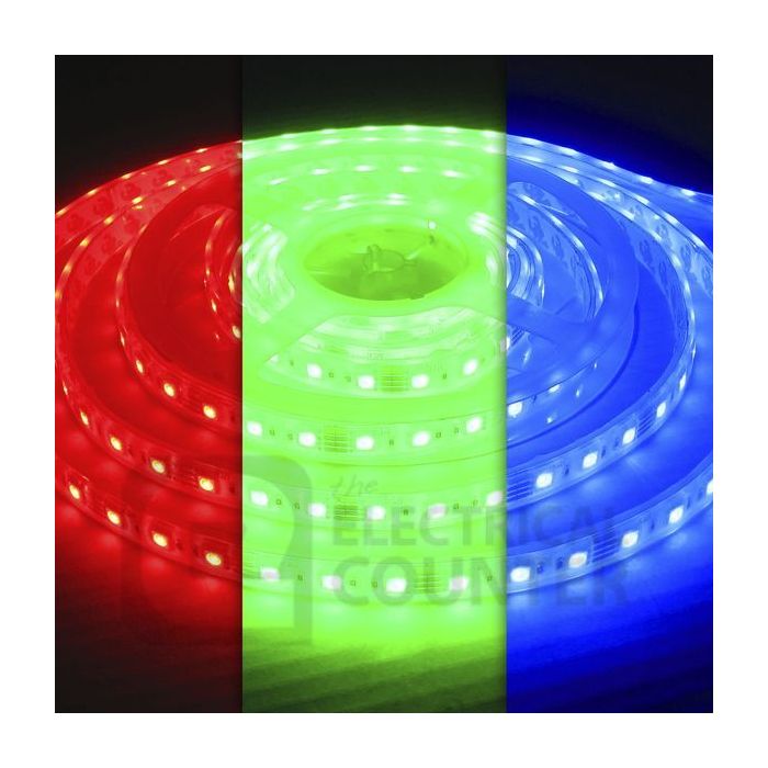 Integral 24V RGB Strip IP67 5m x 12mm Colour Changing 14.4W per metre