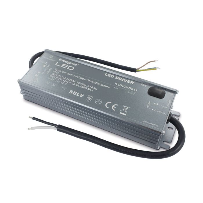 Integral IP65 216W Constant Voltage LED Driver, 100-240VAC to 12VDC, Non-Dimmable