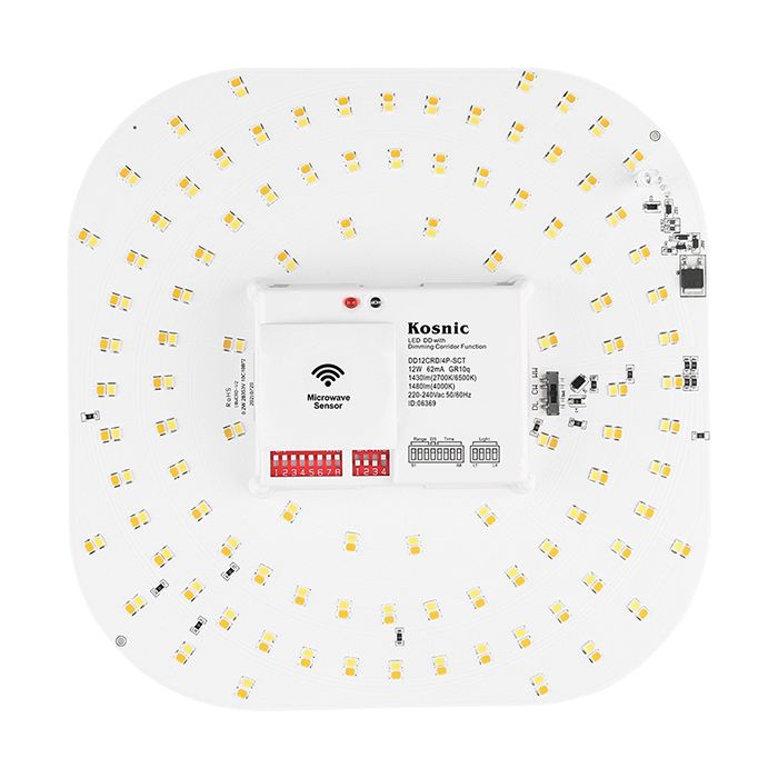 Kosnic 2D 18W LED lamp with motion and light sensor, 4 Pin Switchable CCT
