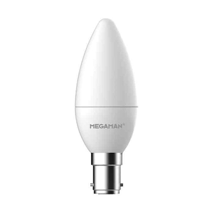 Megaman LED B15 Opal Dimmable Candle 5.5W Warm White
