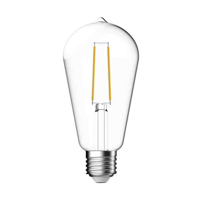 Megaman LED E27 Clear Filament ST64 4W Warm White