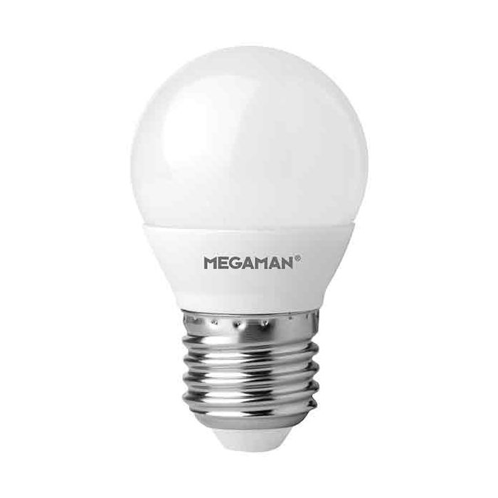 Megaman LED E27 Opal Dimmable Golfball 5.5W Warm White