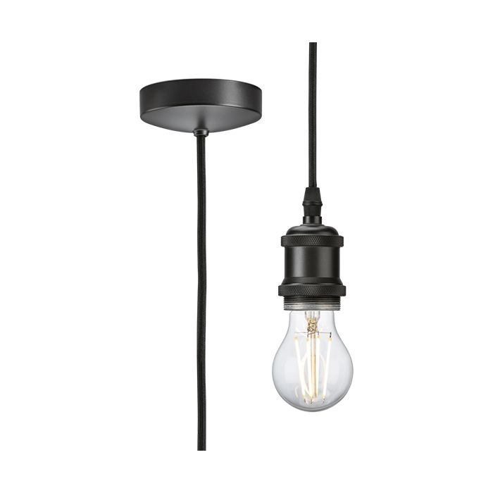 MLA Knightsbridge 1.8M E27 Vintage Pendant Set  Smoked Bronze