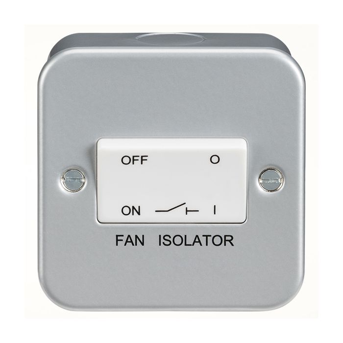 MLA Knightsbridge M1100 Metal Clad Triple Pole Fan Isolator Switch IP20 10A 230V