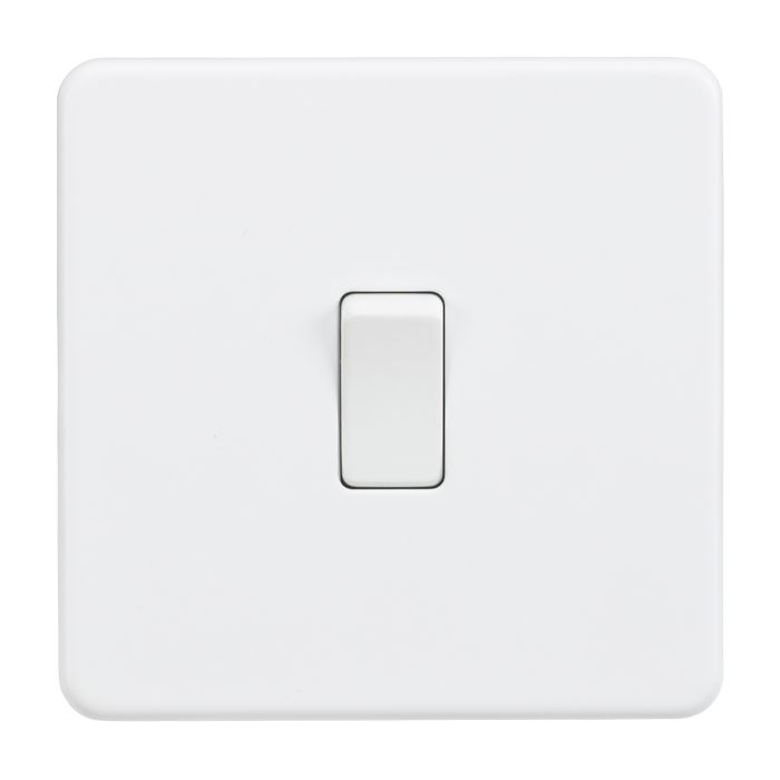 MLA Screwless 10AX 1G 2-Way Switch - Matt White