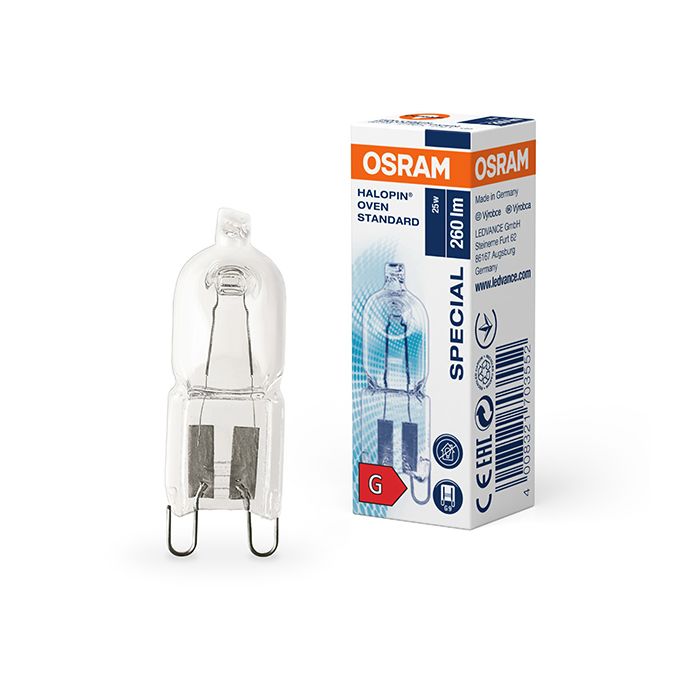Osram Halopin 25W G9 Oven Lamp