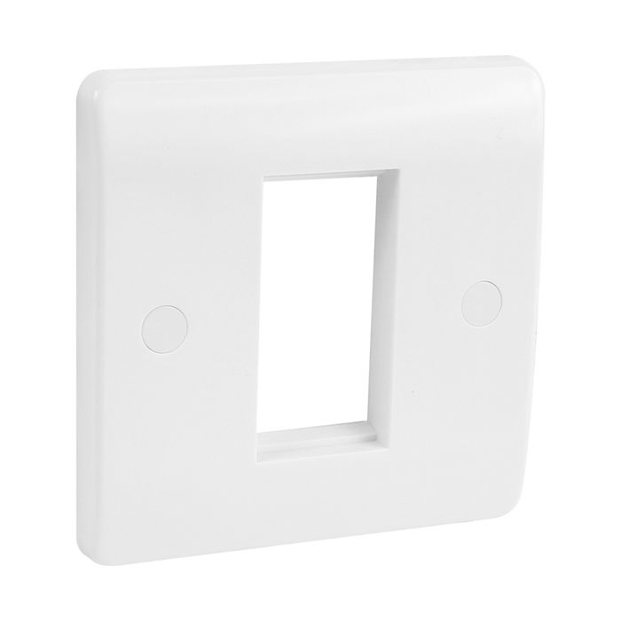 Powerlink CAT5 1 Gang Face Plate White