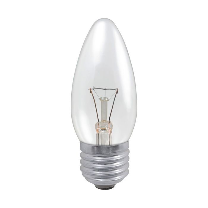 Professional 60W Clear ES Candle 35mm