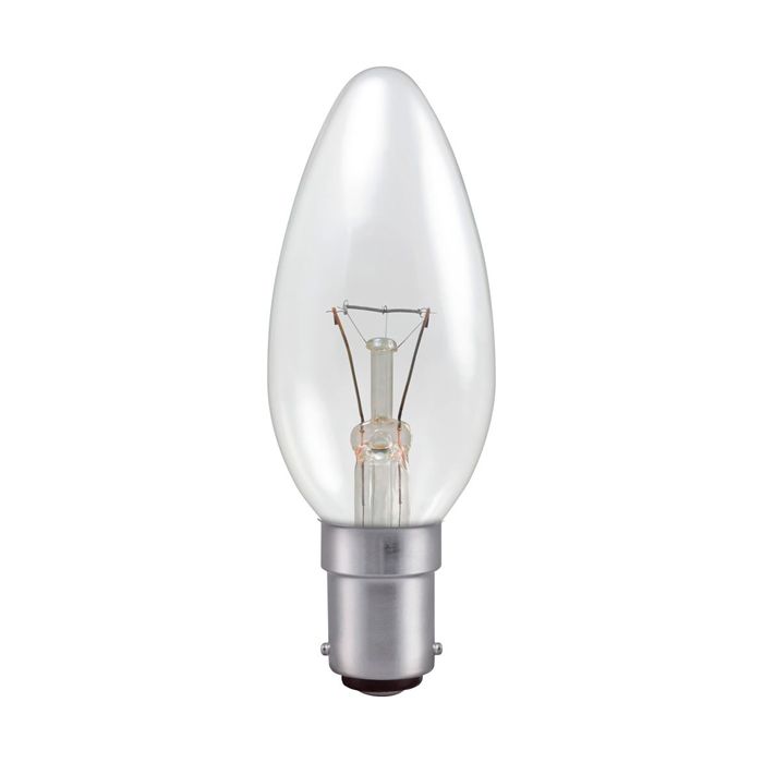 Professional 60W Clear SBC Candle 35mm