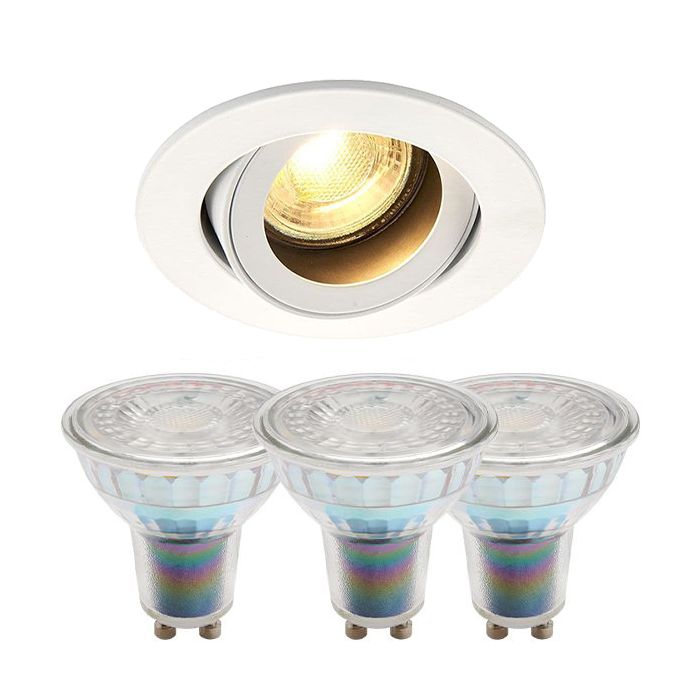 Saxby Tiltable Downlight and Bell Halo GU10 Bundle