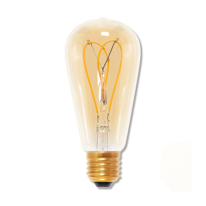 Segula 50531 Design Line LED ST64 Curved Loop Gold 4W-15W E27 2000k
