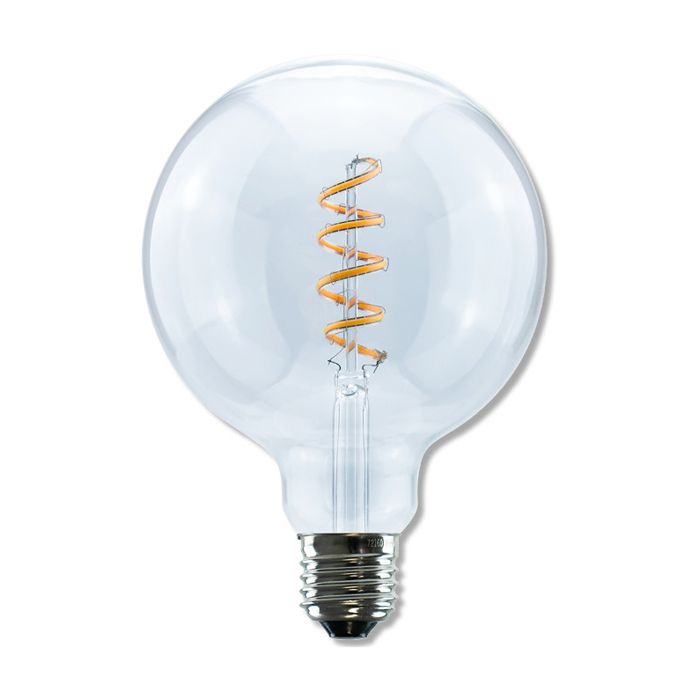 SegulaLED Ambient Line 50305 8w Globe 125 Curved Clear E27 400lm 2000K-2800K Dimmable