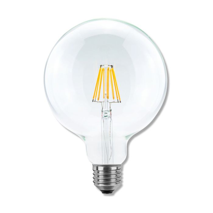SegulaLED Bright Line 60821 8w Globe 125 clear E27 760lm 2700K