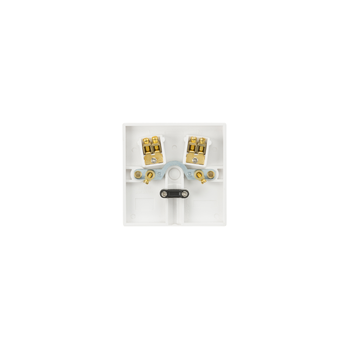 ML Knightsbridge SN8342 (10 PACK) Square Edge White Plastic 1 Gang Flex Outlet Plate 20A
