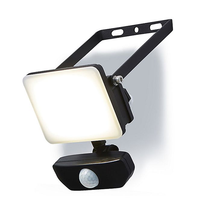 Stanley 10W Frosted LED Floodlight with PIR