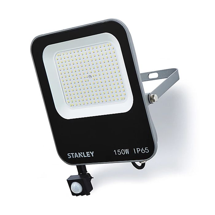 Stanley 150W LED Floodlight Black/Anthracite with PIR