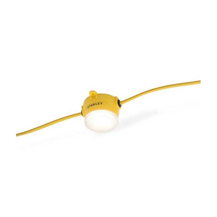 Stanley 22m Integrated LED Festoon Lights 10 X 8W (110V)